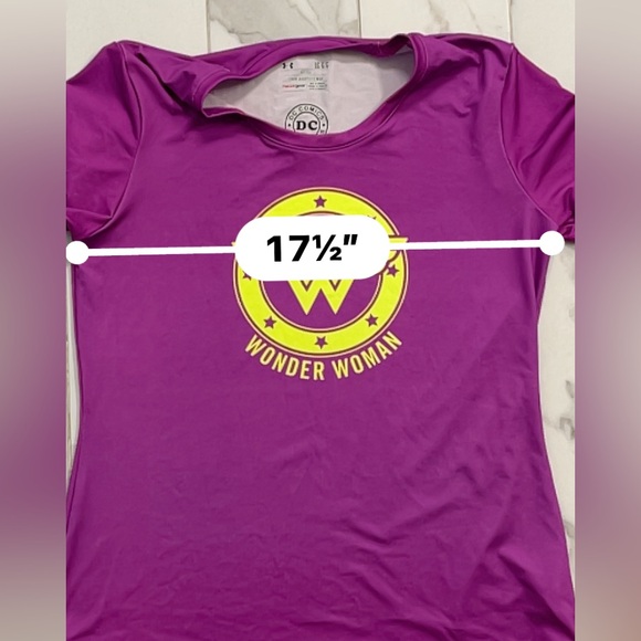 Under Armor DC Comics Wonder Woman compression running shirt athletic large - Picture 2 of 5